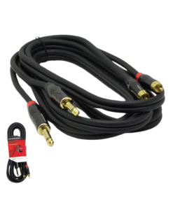 Cable 2 Plug RCA a 2 Plug Mono 6,3 mm 3metros LN-C03-3M L&N-ACOUSTICS