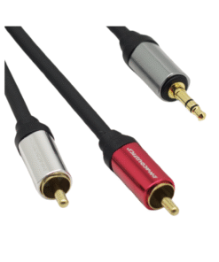 Alternative view of Cable Plug Estéreo 3.5mm Pin Dorado a 2 Plug RCA Pin Dorado 3m LN-C0503-3M L&N ACOUSTIC
