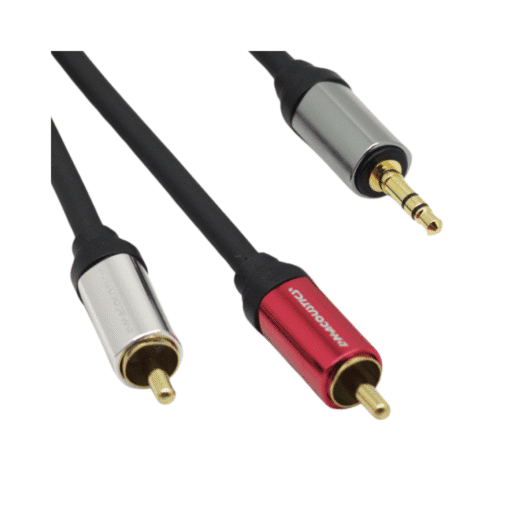 Cable Plug Estéreo 3.5mm Pin Dorado a 2 Plug RCA Pin Dorado 3m LN-C0503-3M L&N ACOUSTIC - Imagen 2