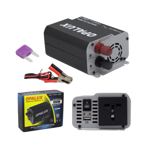 Inversor de Voltaje de Onda Modificada 300W 12V OP-300M-12V OPALUX