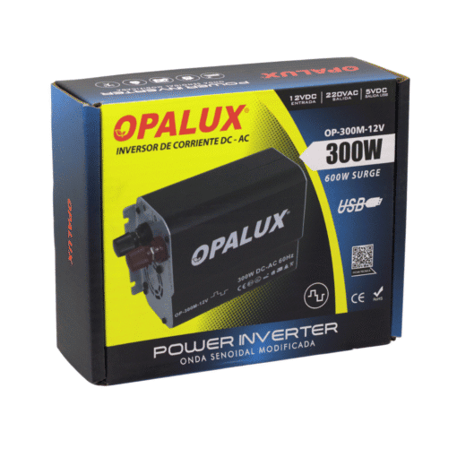 Inversor de Voltaje de Onda Modificada 300W 12V OP-300M-12V OPALUX - Imagen 11