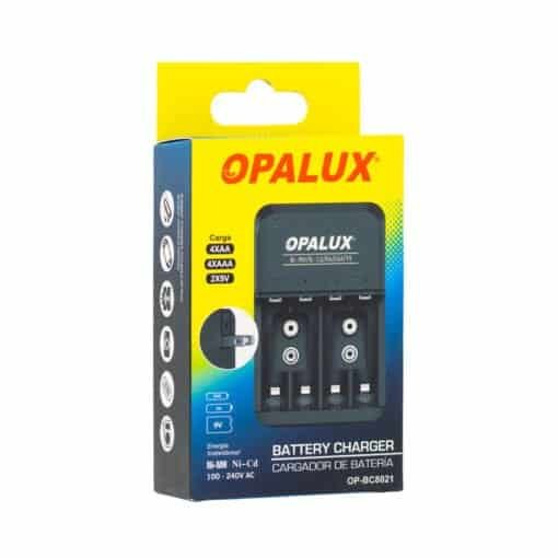 Cargador de Pilas AA/AAA/9V OP-BC8021 OPALUX - Imagen 2