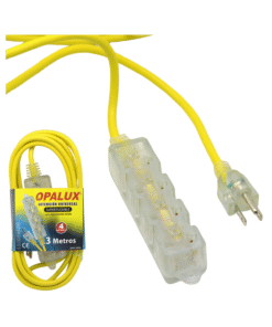 Extension Universal 4 Tomas + Tierra 3m OP-FL1403A OPALUX