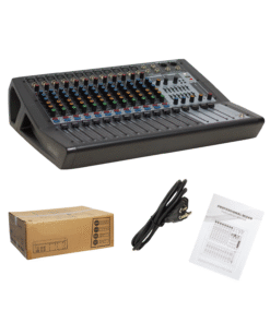 Mezcladora de Audio Amplificada 12 CH, 2x300w, USB, Bt, PhantomPower, etc PZ-LS12-PRO POTTENZA PREMIUM