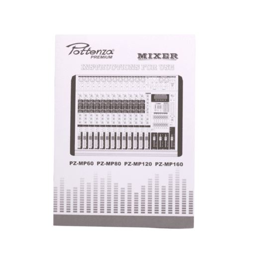 Consola de 12 Canales 2x350W USB 2xVentilador BT PZ-MP120 POTTENZA PREMIUM - Imagen 6
