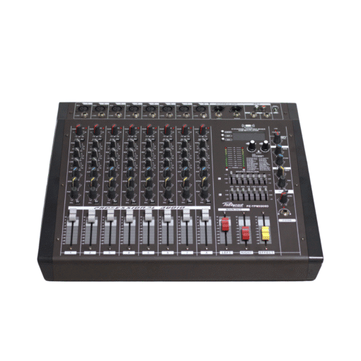 Consola 8 Canales, 2 Ventilador, 2 Ecualizador, BT, Phantom 2x 350w 99 Efectos PZ-YPMX809D POTTENZA - Imagen 3