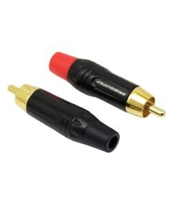 Alternative view of Conector Plug RCA Negro y Rojo Pin Dorado LN-40-BK/R – L&N ACOUSTICS