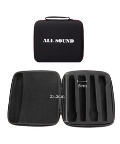 Estuche de Nylon Para 4 Microfonos con Cierre MC-4 ALL SOUND