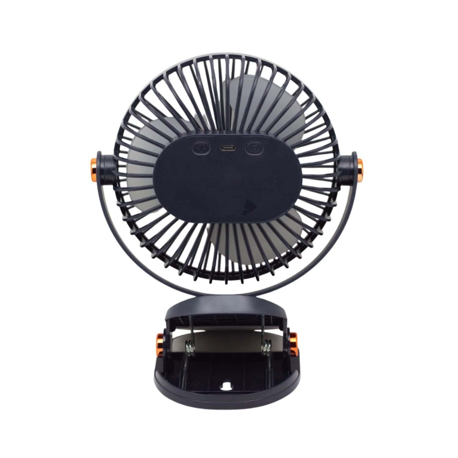 Ventilador Clip-On Recargable Con Luz Led OP-CF60-AZ OPALUX - Imagen 3