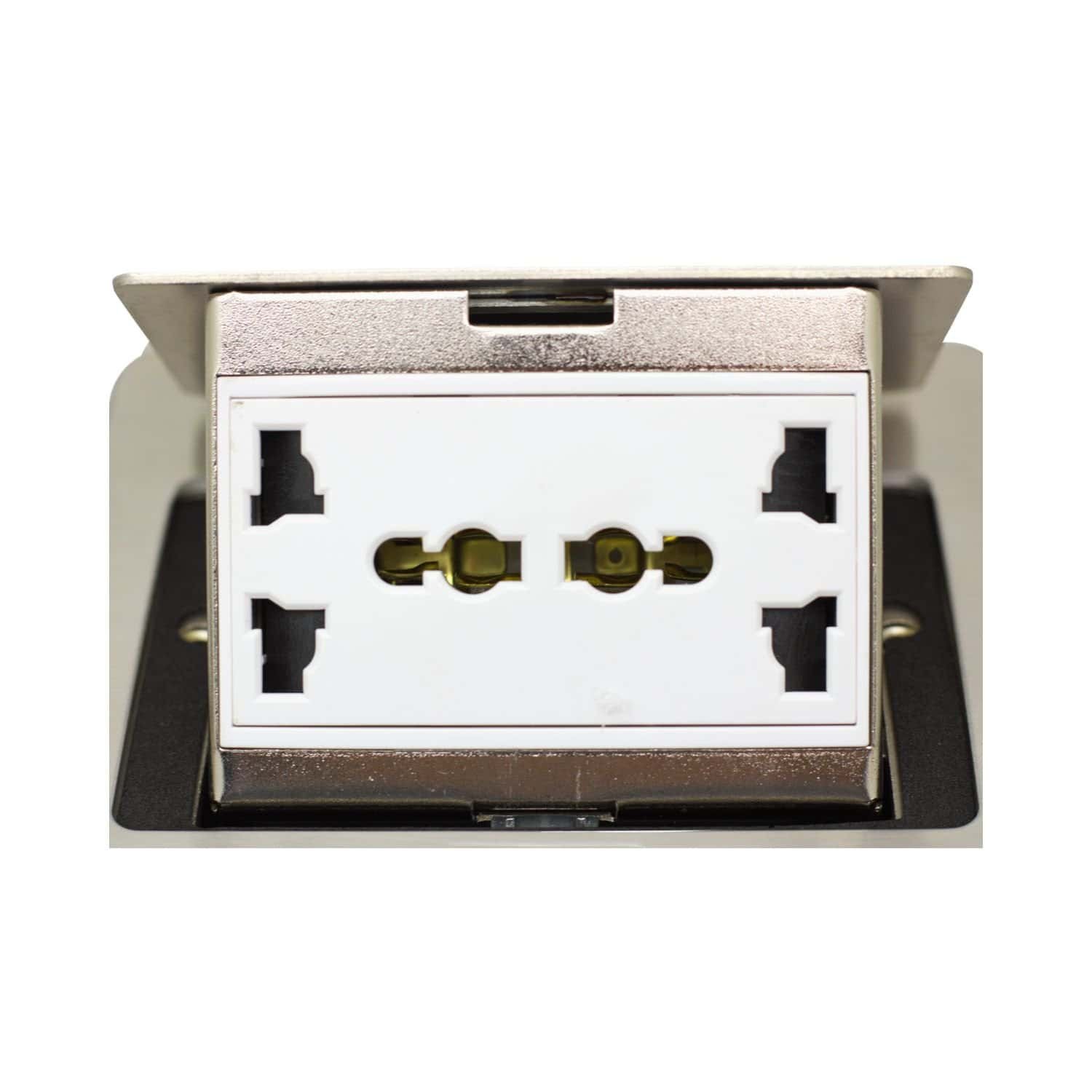 Tomacorriente Para Mueble 2 Tomas Múltiples + 1 Toma En Línea OP-UTS1SL OPALUX - Imagen 2