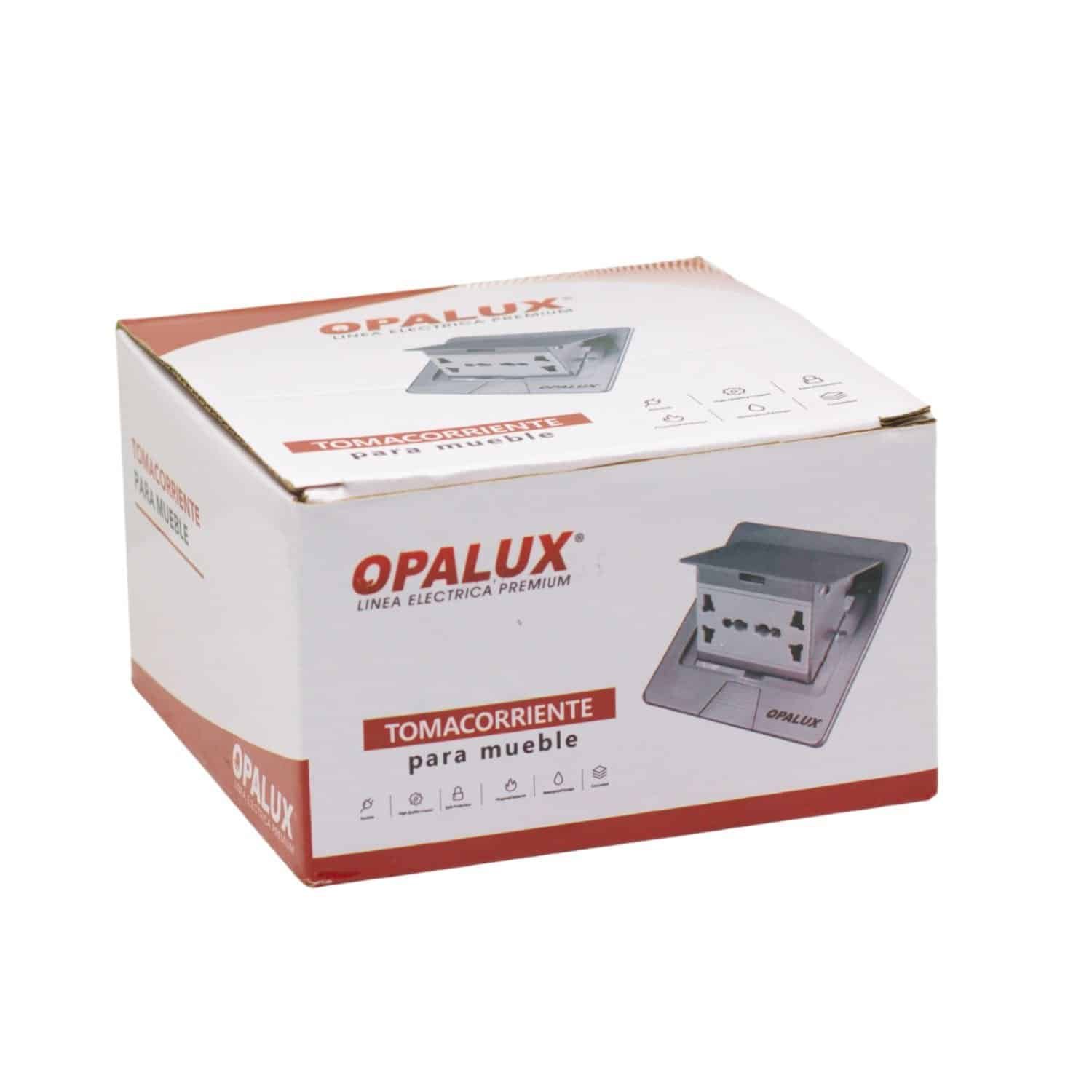 Tomacorriente Para Mueble 2 Tomas Múltiples + 1 Toma En Línea OP-UTS1SL OPALUX - Imagen 7