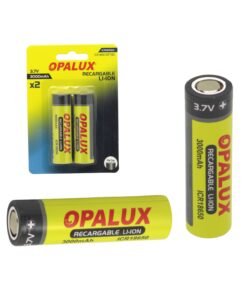 Batería Recargable x2 Li-Ion 3.7V 3000 mAh ICR18650-30FT(B2) OPALUX