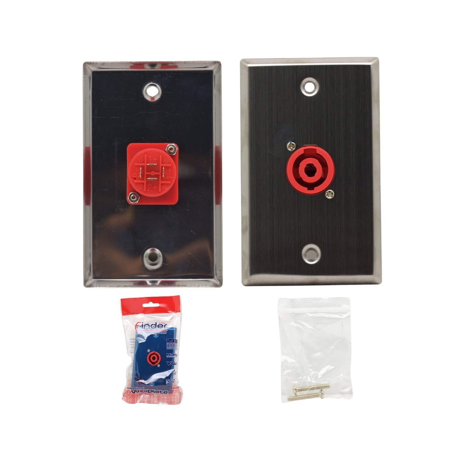 Placa Speakon Con Conector De Audio TM-1406 FINDER