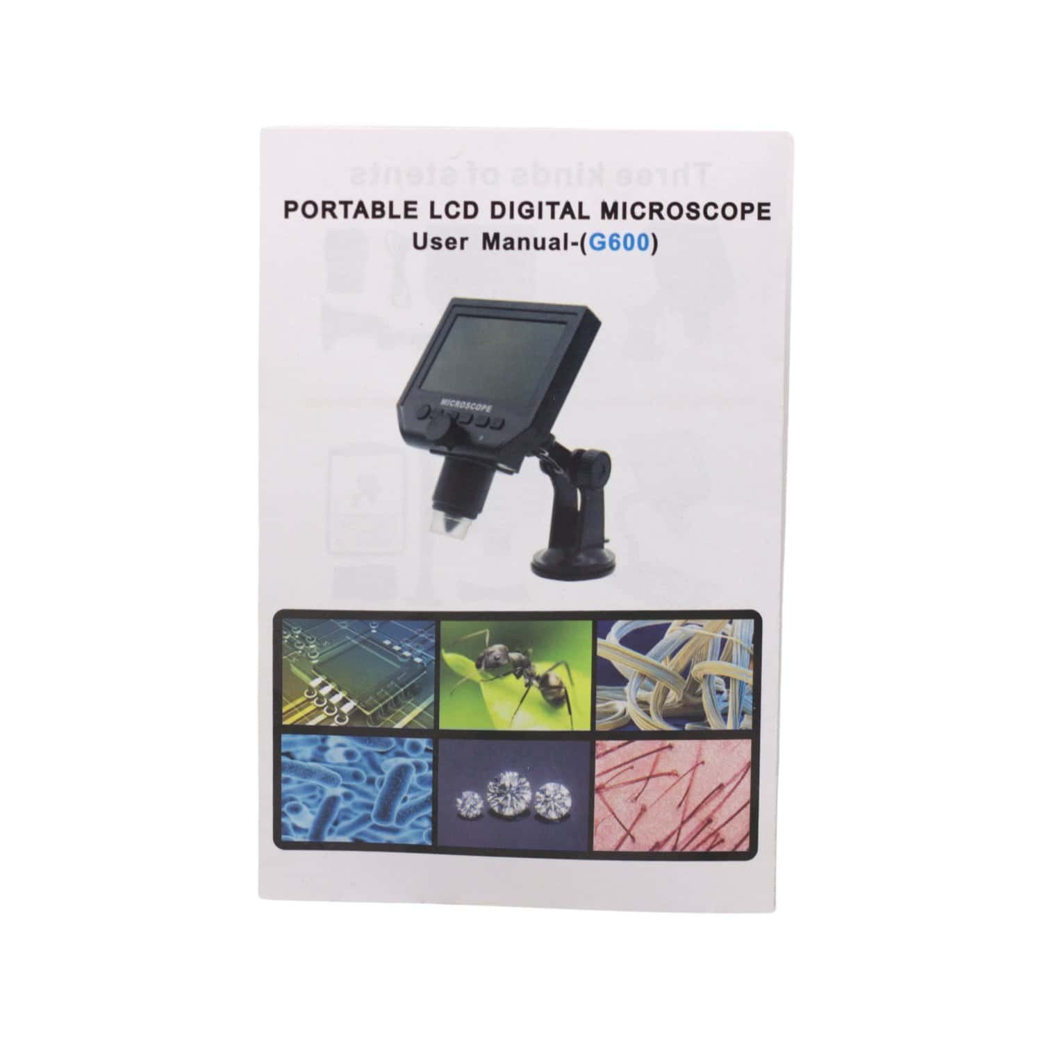 Mini Microscopio Digital Portátil Con Base 1-600X - Imagen 11