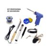 Kit Cautín Industrial Tipo Hacha + Succionador + Cautín Tipo Pistola + Soporte P/Circuitos + Punta de Repuesto + Rollo de Estaño + Pasta para Soldar TK-KIT7