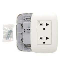 Tomacorriente Doble Blanco Universal 16A 250V AP1222 BTICINO