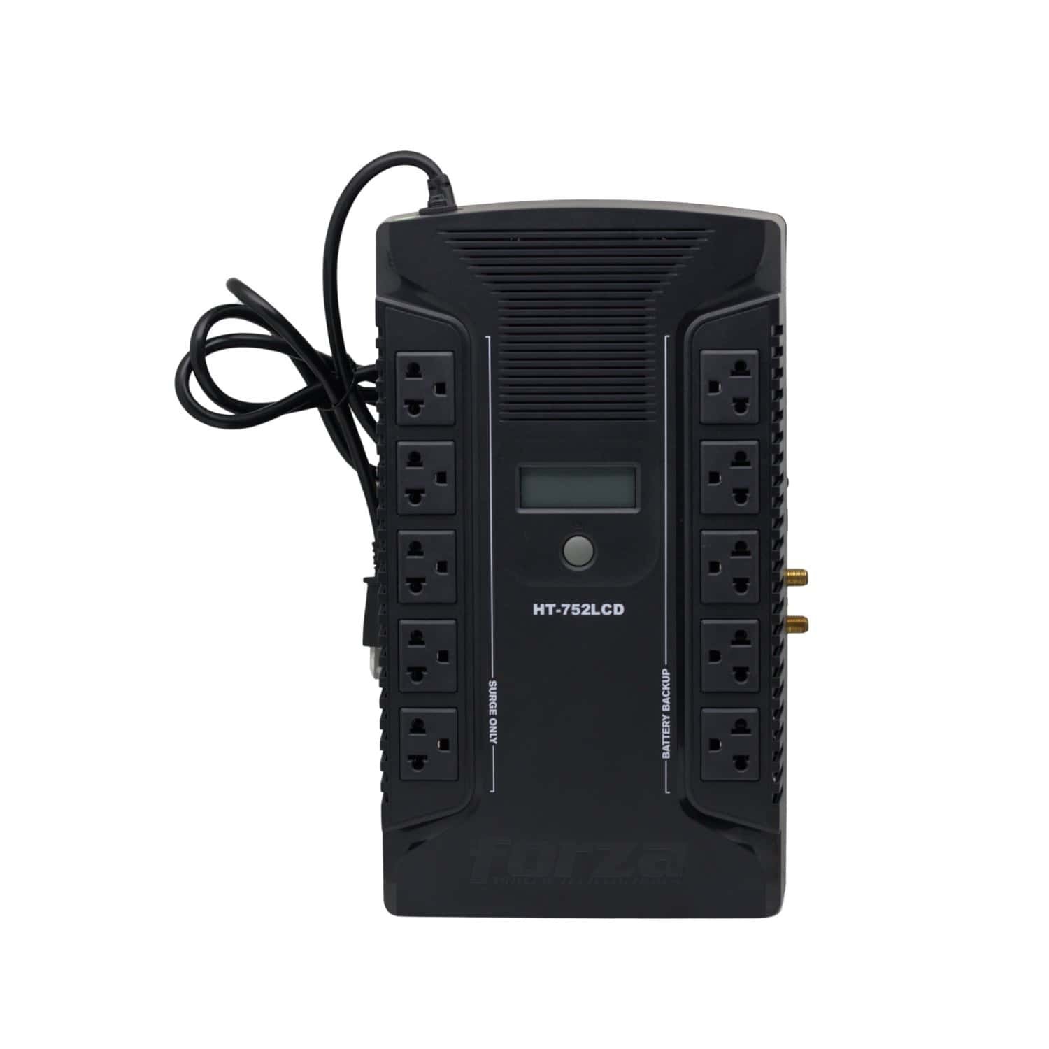 UPS 10 Tomas 220V / 750VA / 450W + 2 USB HT-752LCD FORZA - Imagen 3