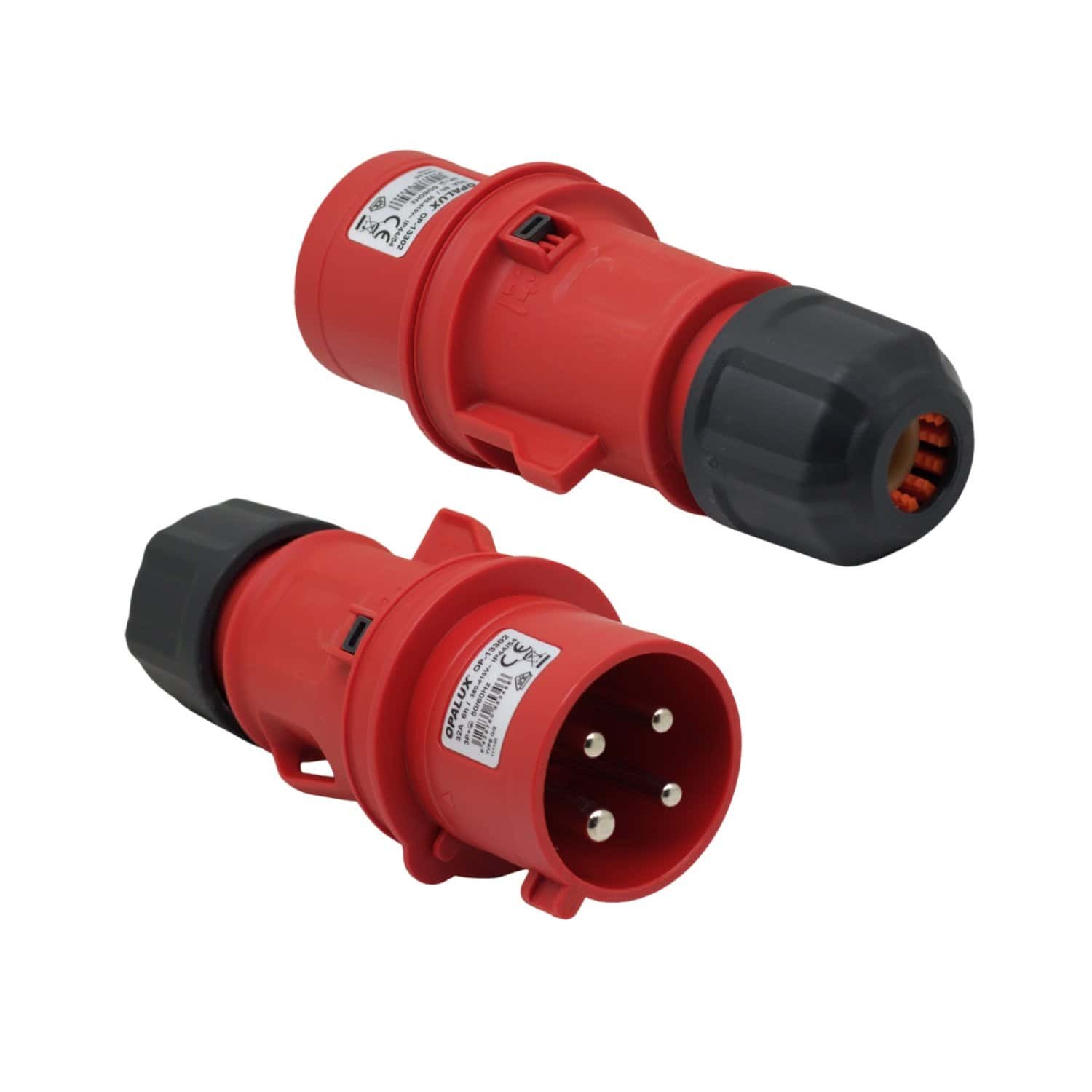 Enchufe Aéreo IP54 3 Polos+Tierra 32A 380-415V OP-13302 OPALUX