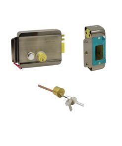 Cerradura Chapa Eléctrica con llave y botón BELCOM BCE-1821