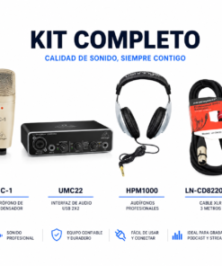 Kit para Grabación de Voz, Podcast y Streaming KIT-UMC22