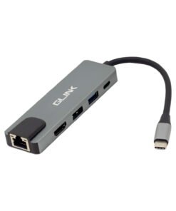 Alternative view of Adaptador USB-C A HDMI / RJ45 / USB 3.0 / USB-C GLINK GL-051