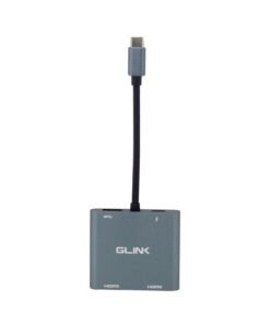 Alternative view of Adaptador USB-C A 2 HDMI 4K + USB-A + USB-C GLINK GL049