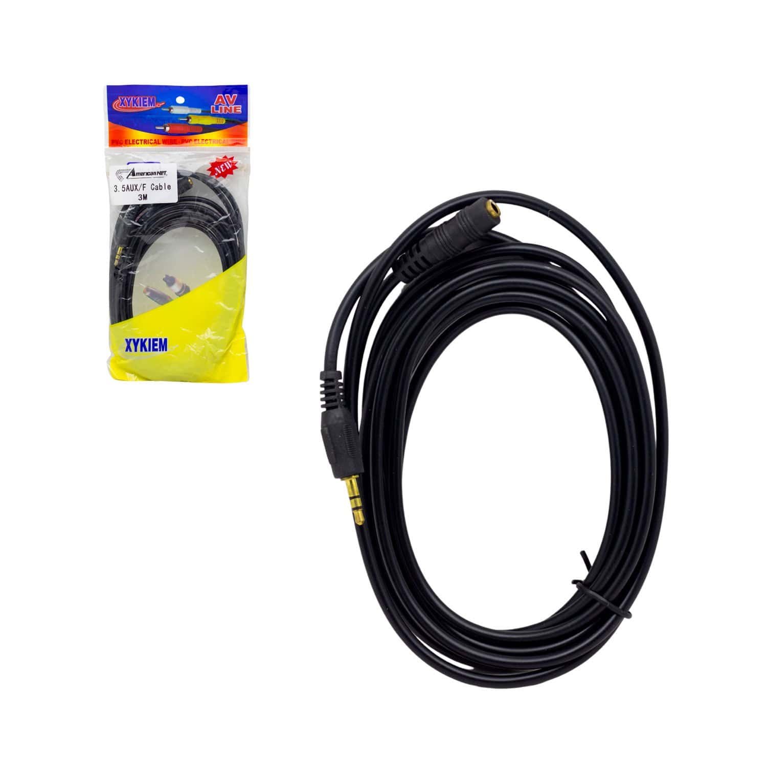 Cable De Extensión Estéreo 3.5mm Macho A Hembra 3M AMERICAN NET GP-380-3M
