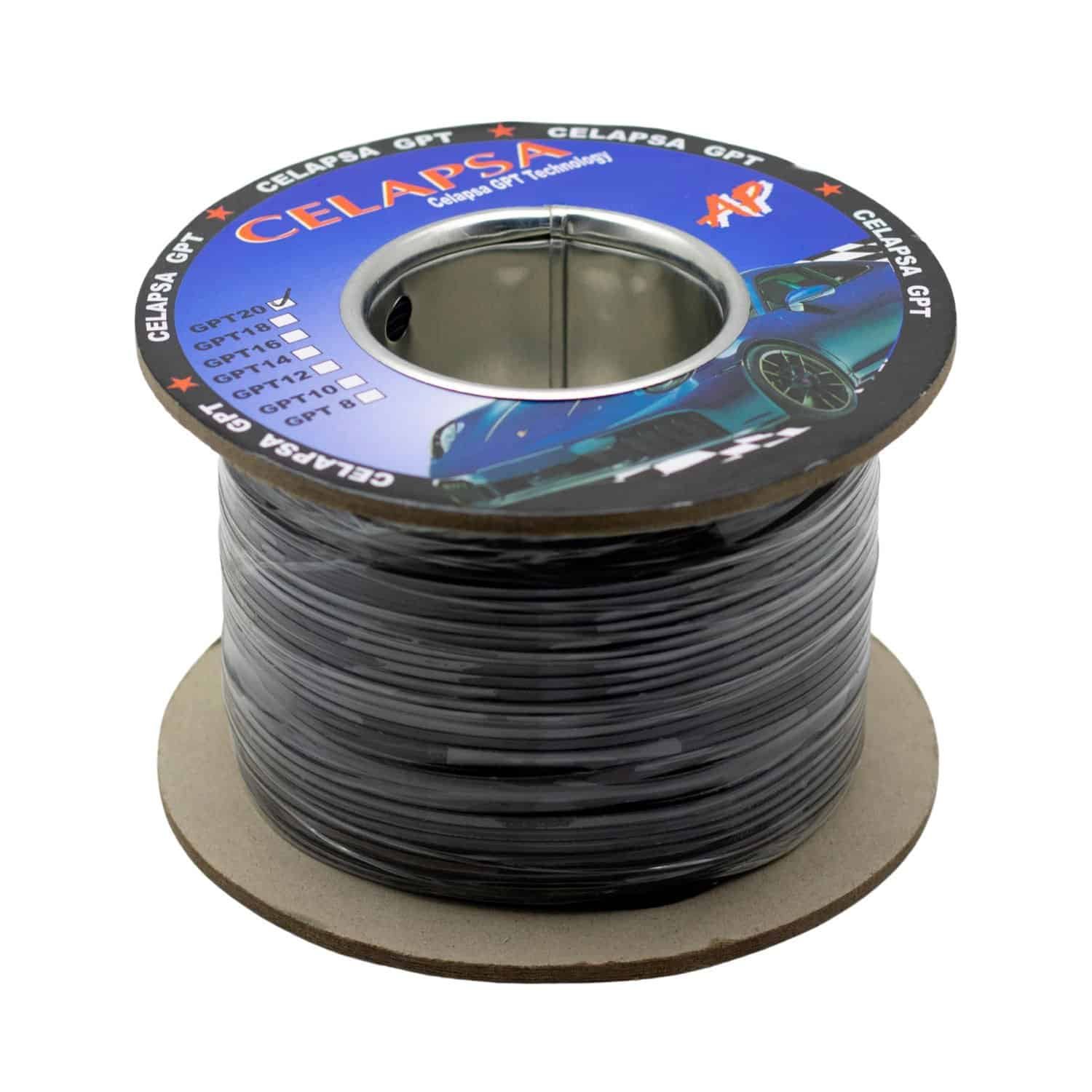 Cable Automotriz 20 AWG Negro 100M CELAPSA GPT-20NG - Imagen 2