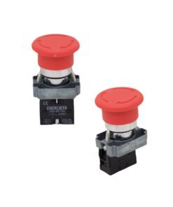 Pulsador de Emergencia Tipo Hongo 40mm c/Retención ENERLIGTH HB2-BS542
