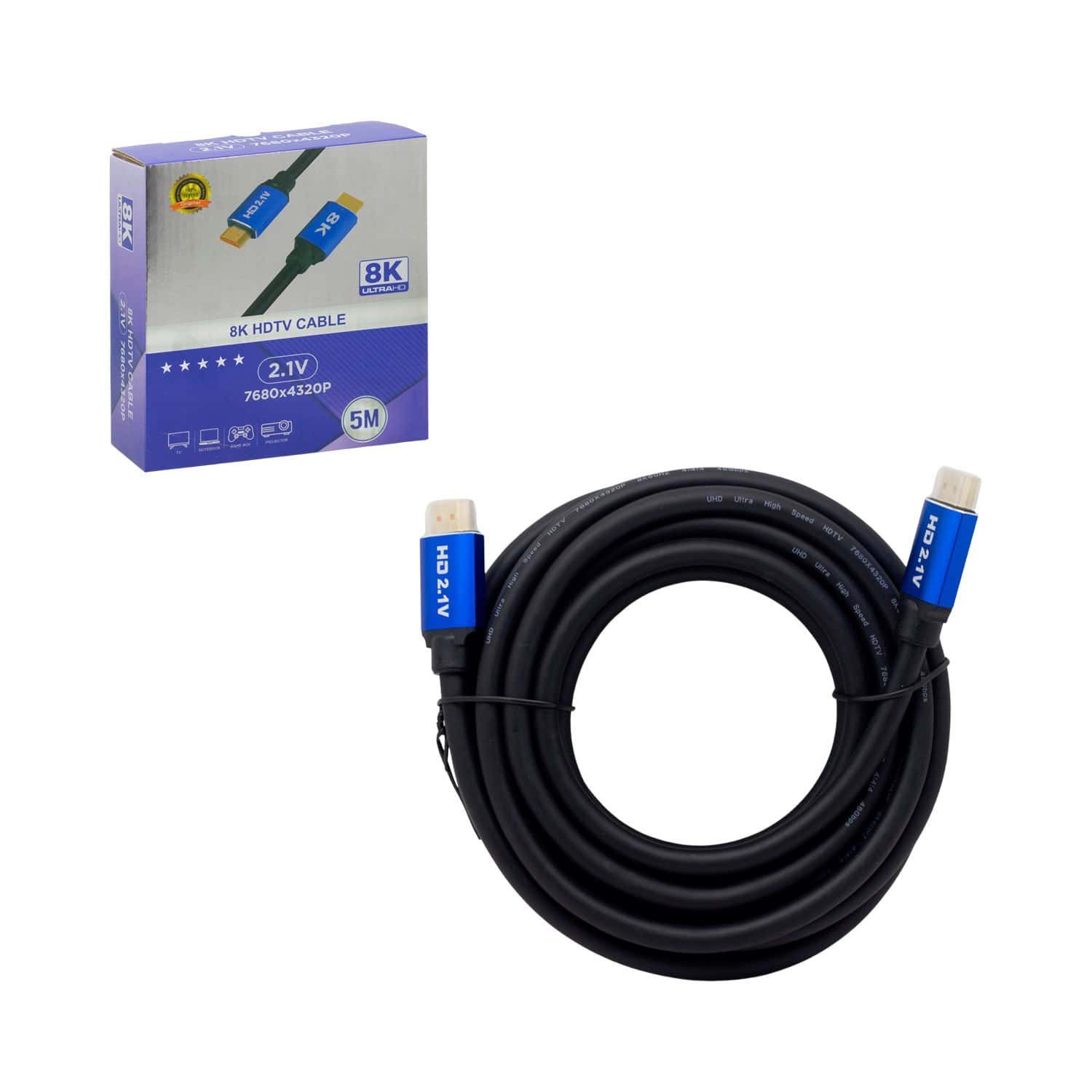 Cable HDMI macho a HDMI macho 5M 8K HDMI-8K-5M