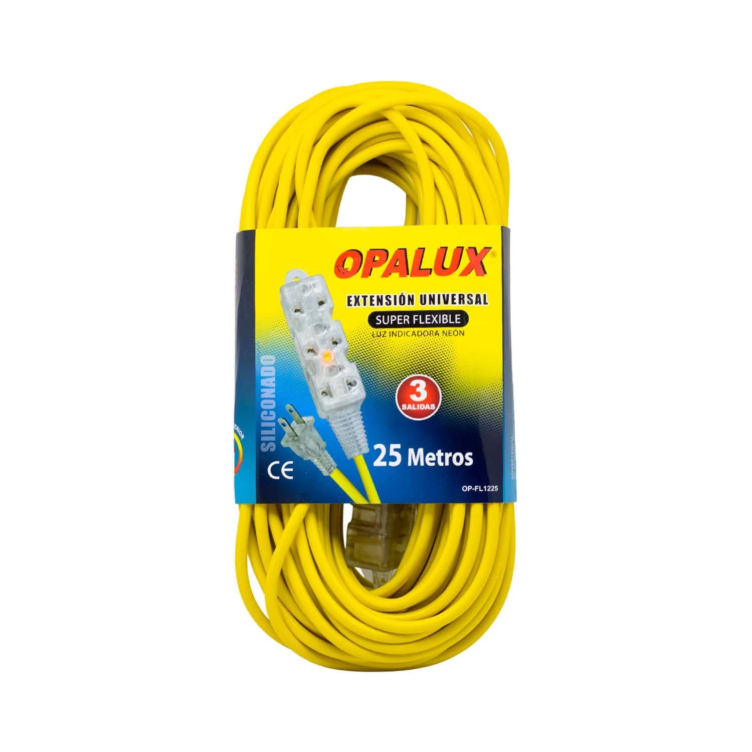 Extensión Universal Siliconada 25M OP-FL1225 OPALUX - Imagen 2