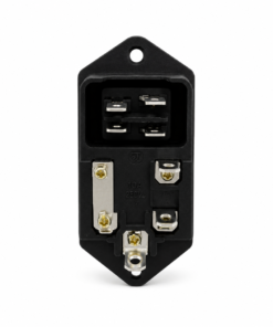 Alternative view of Jack AC Para Chasis con Interruptor y Porta fusible AC-01-R