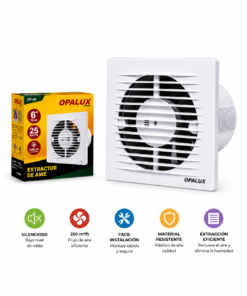 Extractor de Aire 6" 25W OPALUX OP-B6