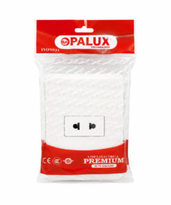 Alternative view of Tomacorriente Simple Universal 2 Polos BM1102 OPALUX