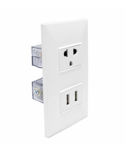 Alternative view of Tomacorriente Universal con Tierra + 2 Puertos USB OPALUX KF2296
