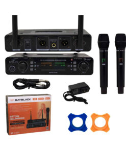 Micrófono Doble Profesional Inalámbrico UHF BT-U420 BATBLACK