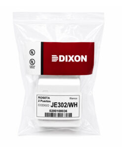 Dixon JE302/WH Roseta Adosable 2 Puertos Blanco - Imagen 8