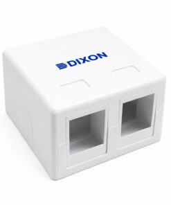 Dixon JE302/WH Roseta Adosable 2 Puertos Blanco - Imagen 3