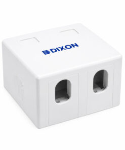Dixon JE302/WH Roseta Adosable 2 Puertos Blanco - Imagen 4