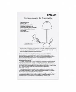Lámpara de Mesa LED Gema Touch Oro-Cobre Opalux OP-7116CP - Imagen 5