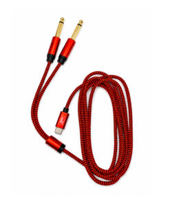 Conductor 2 Plug Mono 6.3mm a USB C/ Metal PRO SERIES PS-635-2MT