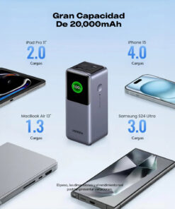 Alternative view of UGREEN Banco de Energía de Carga Rápida 130W 20000mAh PB721 35524B