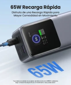 Alternative view of UGREEN Banco de Energía de Carga Rápida 200W 25000mAh PB722 35525B