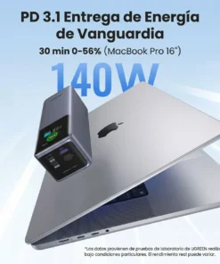 UGREEN Banco de Energía de Carga Rápida 200W 25000mAh PB722 35525B - Imagen 6
