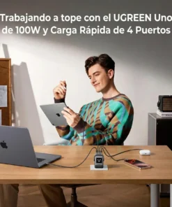 UGREEN Cargador Rápido GaN de 100W Uno, 4 Puertos, US 45514B - Imagen 6