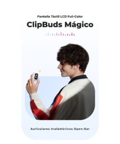 Alternative view of UGREEN Auriculares Inalámbricos Verdaderos ClipBuds Magic, Color Blanco 55136