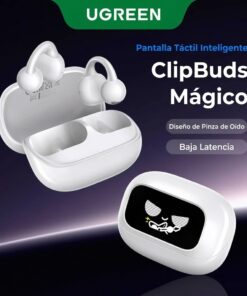 UGREEN Auriculares Inalámbricos Verdaderos ClipBuds Magic, Color Blanco 55136 - Imagen 4