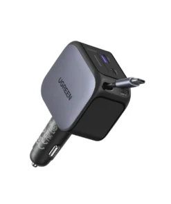 UGREEN Cargador Rápido para Automóvil de 145W con Cable Retráctil 55910B