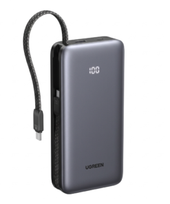 UGREEN Banco de Energía de 20000mAh 30W con Cable Incorporado PB528 55985B