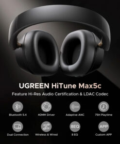 Alternative view of Audífono UGREEN HiTune Max5c ANC Negro HP203-BK